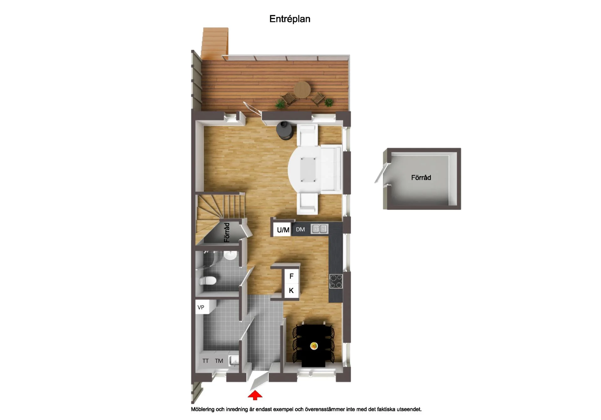 Tilltalande bostadsrättsparhus i lummiga kvarter med flexibel planlösning