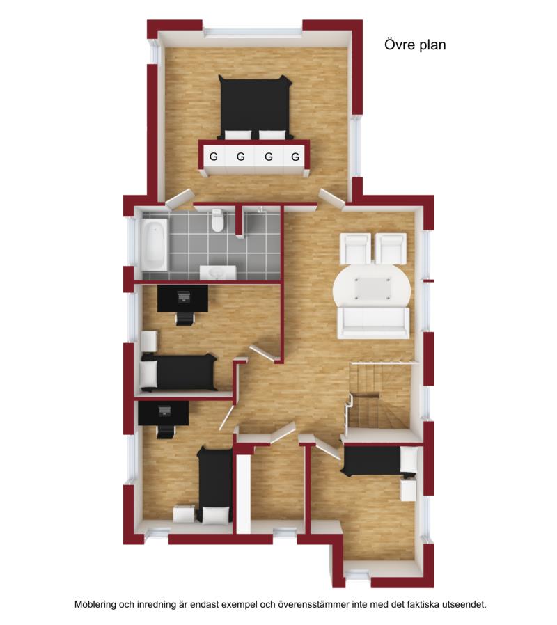 Nyproducerad och högt belägen familjevilla om 203 m² i populära kvarter