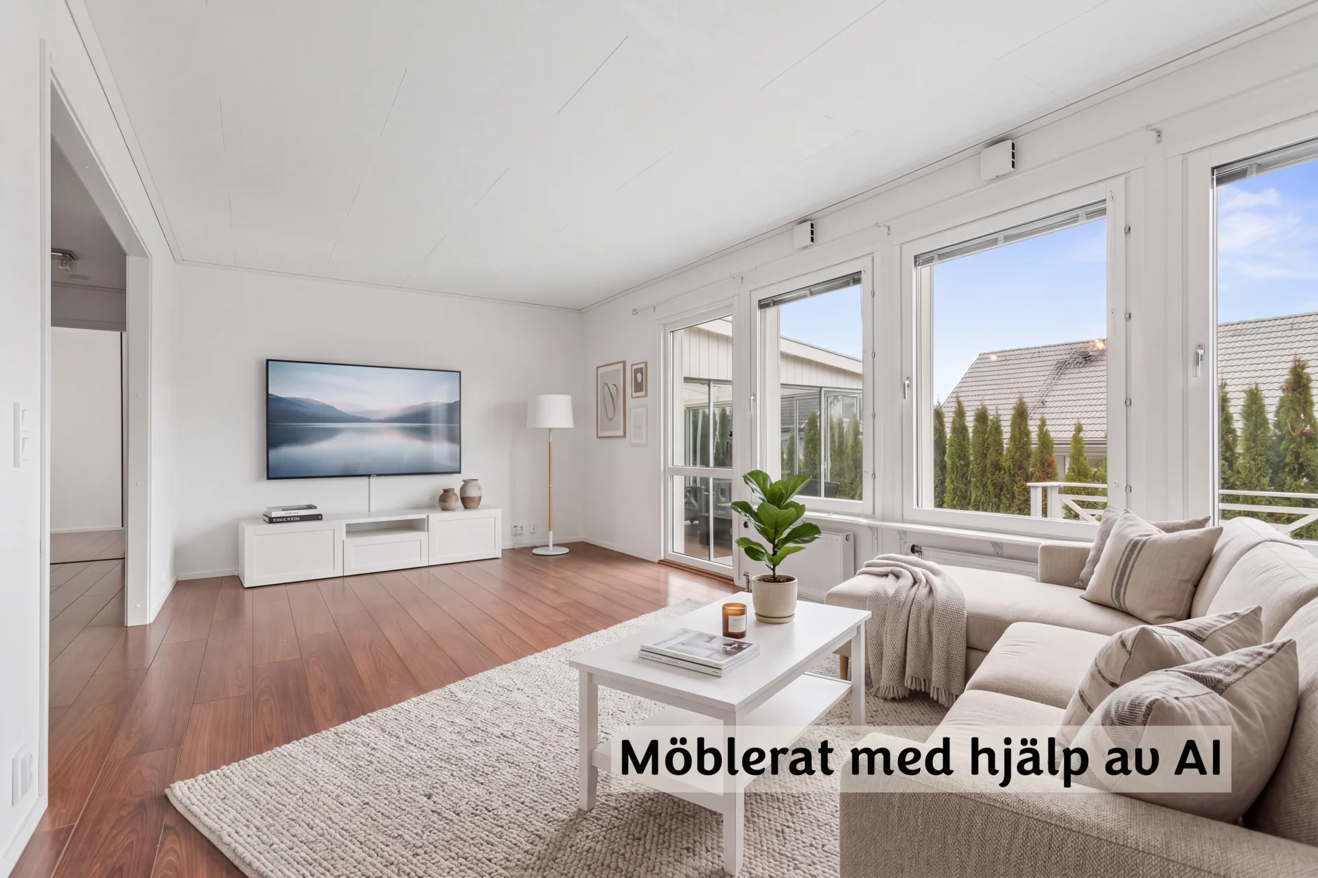 Rymlig familjevilla med uterum, carport och solceller